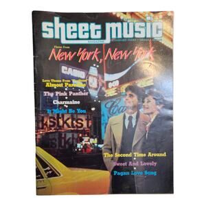 Vintage Sheet Music Magazine February 1985 New York New York Footloose 80s Hits